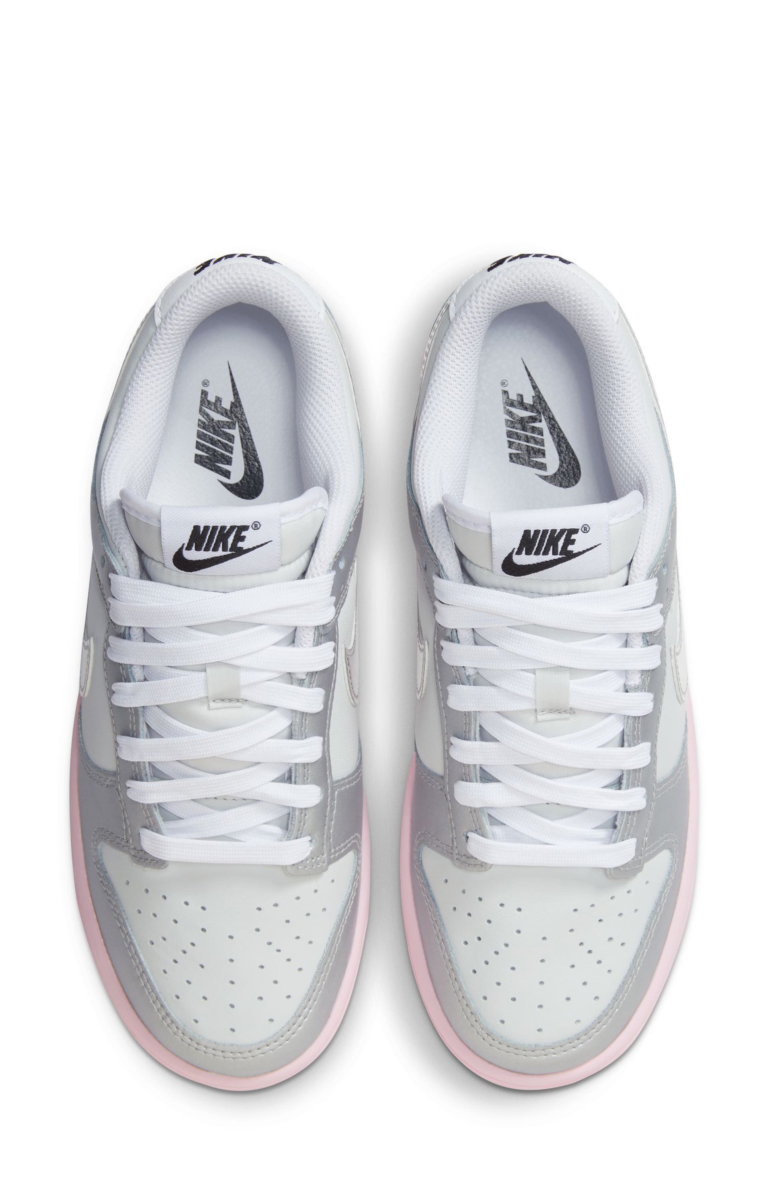 Nike Dunk Low LX Sneaker, Alternate, color, 006 Ptndst/M Silv