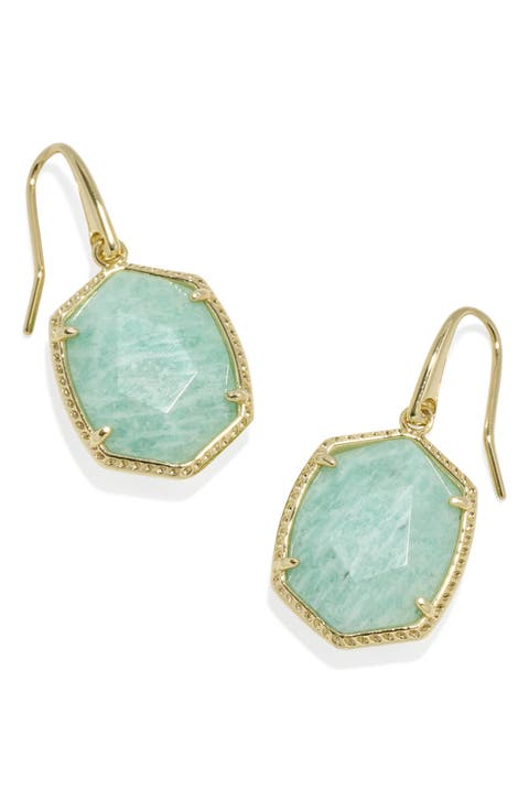 Daphne Frame Stone Drop Earrings