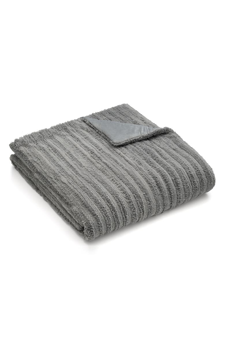 UGG<sup>®</sup> Kenzie King Line Textured Plush Comforter & Sham Set, Main, color,