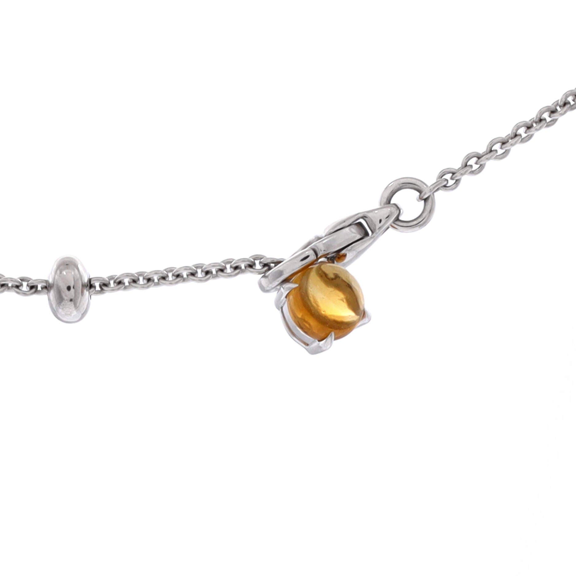 Allegra Drop Pendant Necklace 18K White Gold with Diamonds, Citrine, Peridot, Blue Topaz, Tourmaline and Garnet, Alternate, color, Metallic Gold