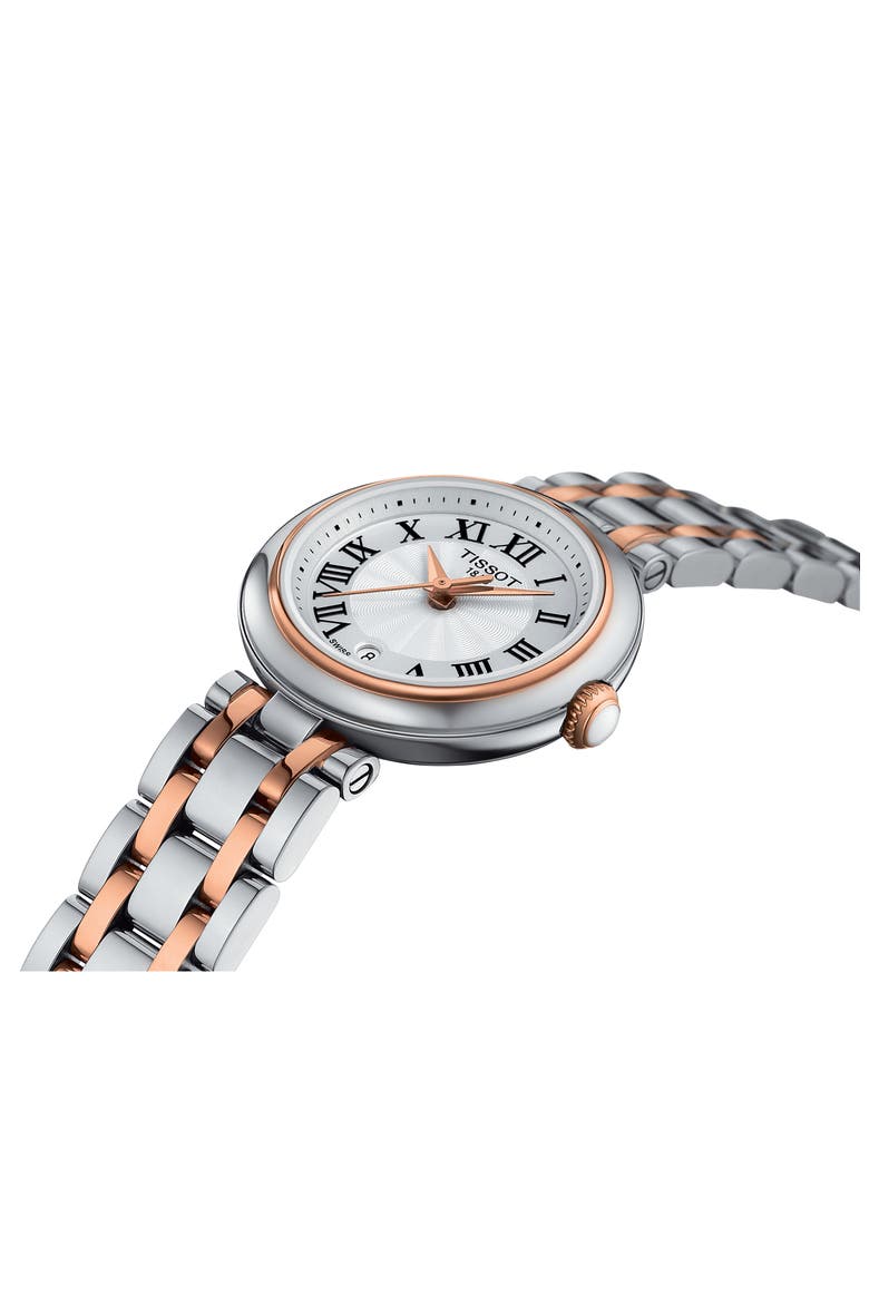 Bellissima Round Bracelet Watch, 26mm, Alternate, color, WHITE