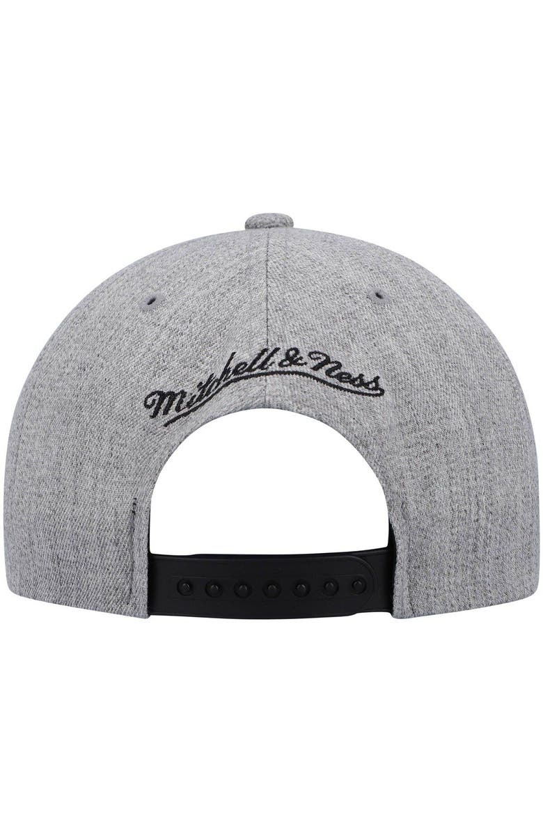 Mitchell & Ness Men's Mitchell & Ness Heathered Gray Brooklyn Nets 2.0 Snapback Hat, Alternate, color, 