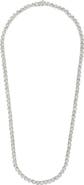 Sterling Forever Helene Bezel Cubic Zirconia Tennis Necklace