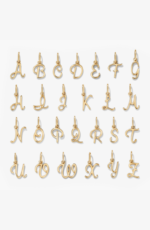 Cursive Letter Charm