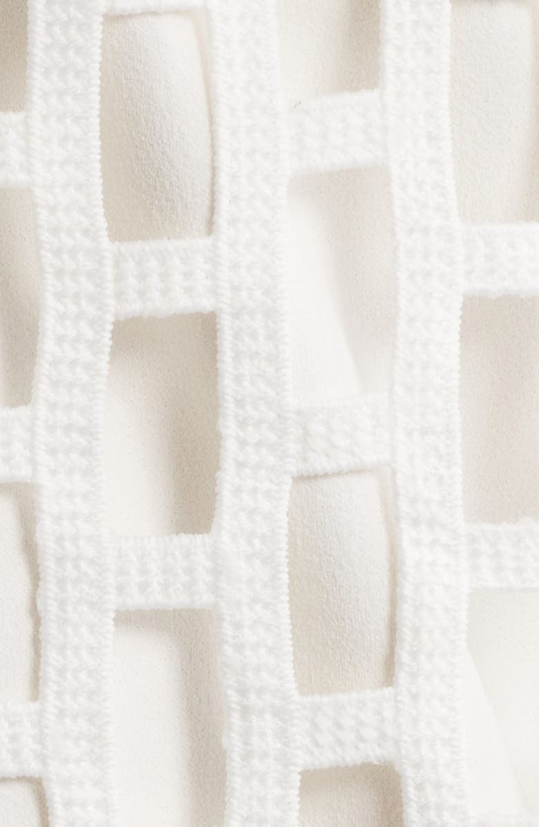 Ming Wang Cage Cutout Jacket, Alternate, color, White