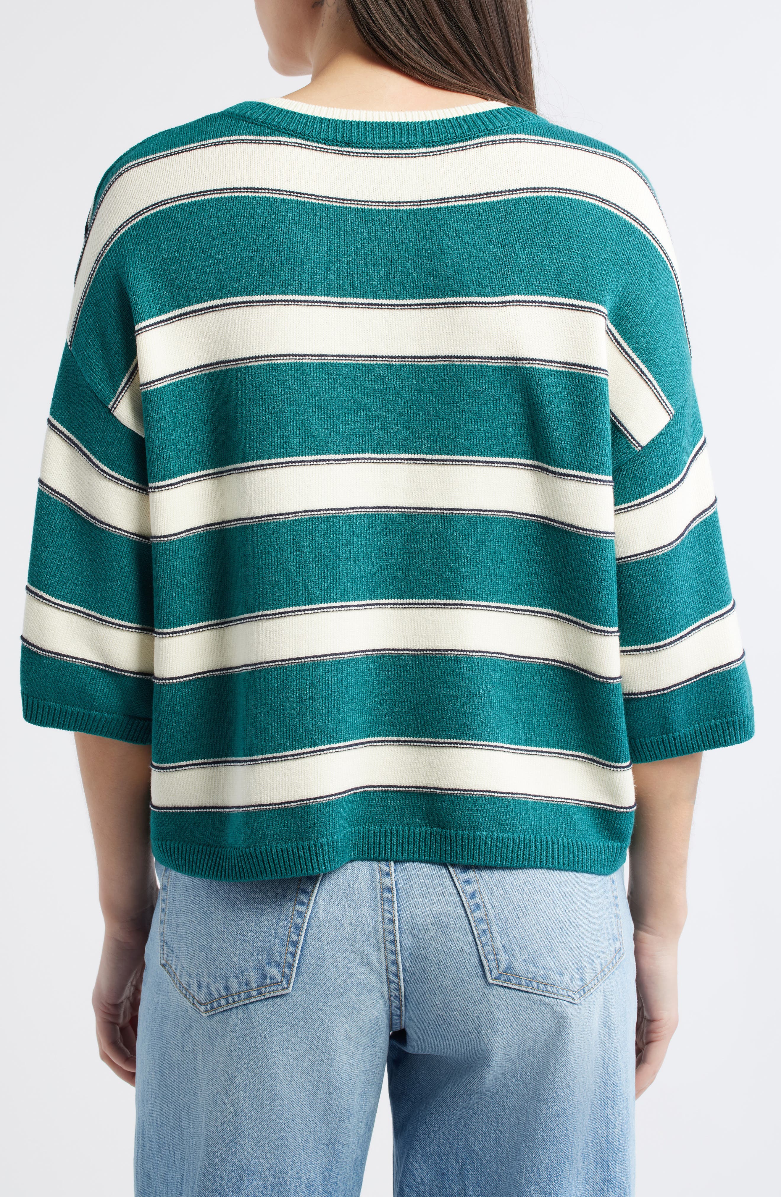 Boxy Stripe Sweater - image 2