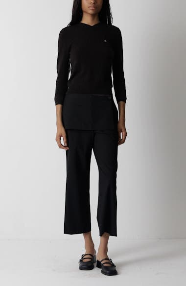 Sandy Liang Mott Crop Skirt Pants | Nordstrom