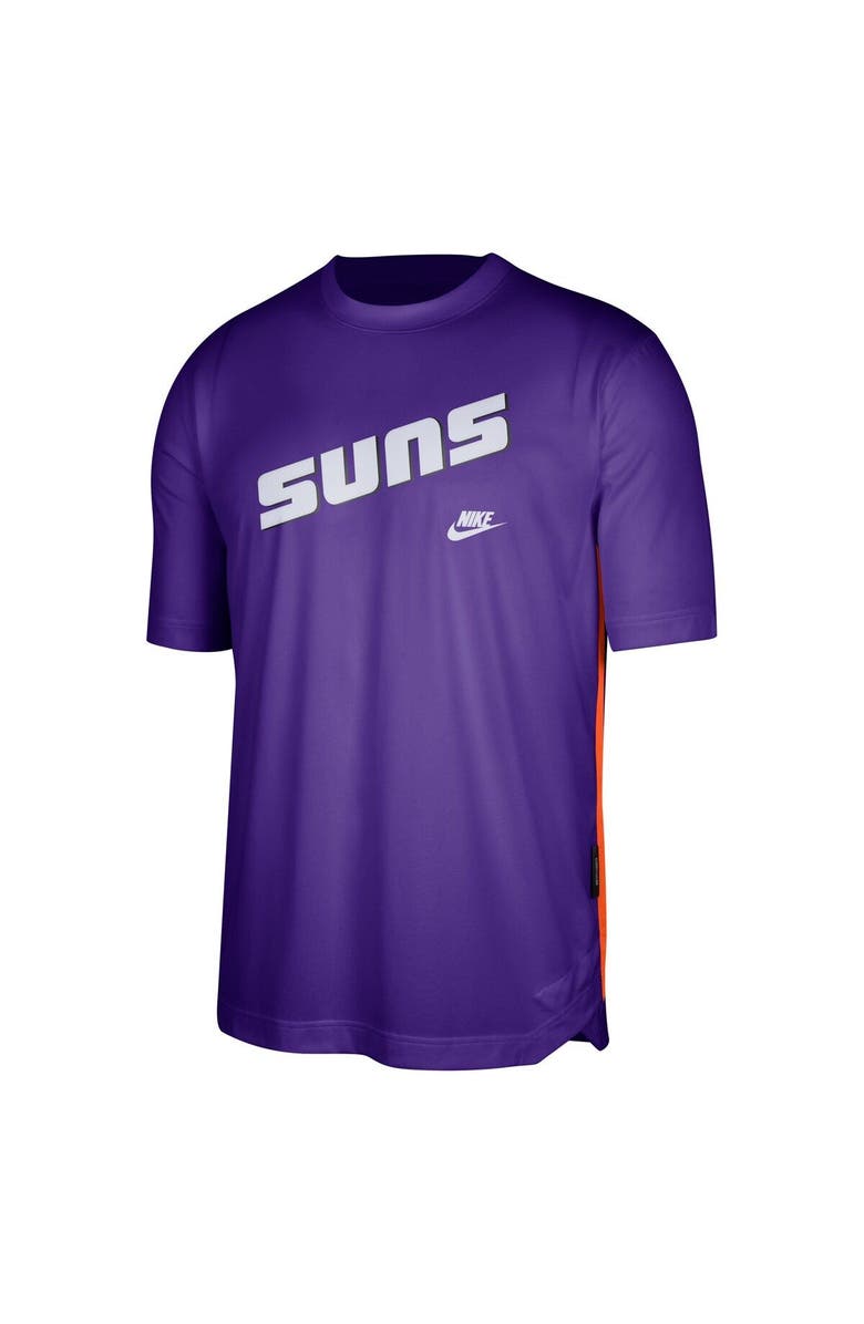 Nike Men's Nike Purple Phoenix Suns Hardwood Classics Pregame Warmup Shooting Performance T-Shirt, Alternate, color, 