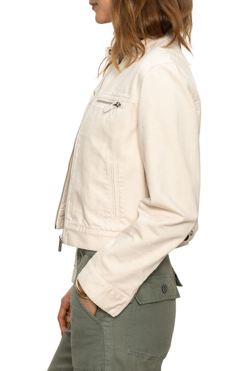 Soft Cotton Moto Jacket