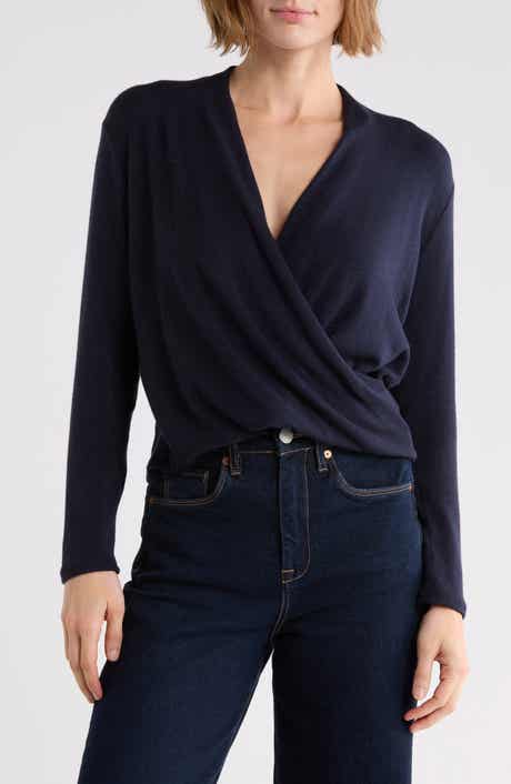 Surplice Knit Top