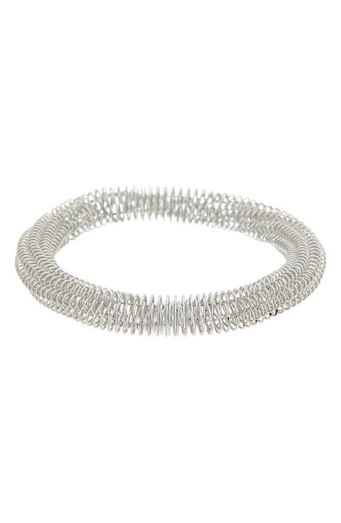 Textured Twist Bangle Bracelet