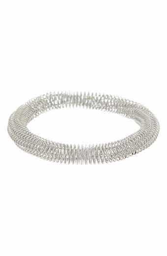 Textured Twist Bangle Bracelet