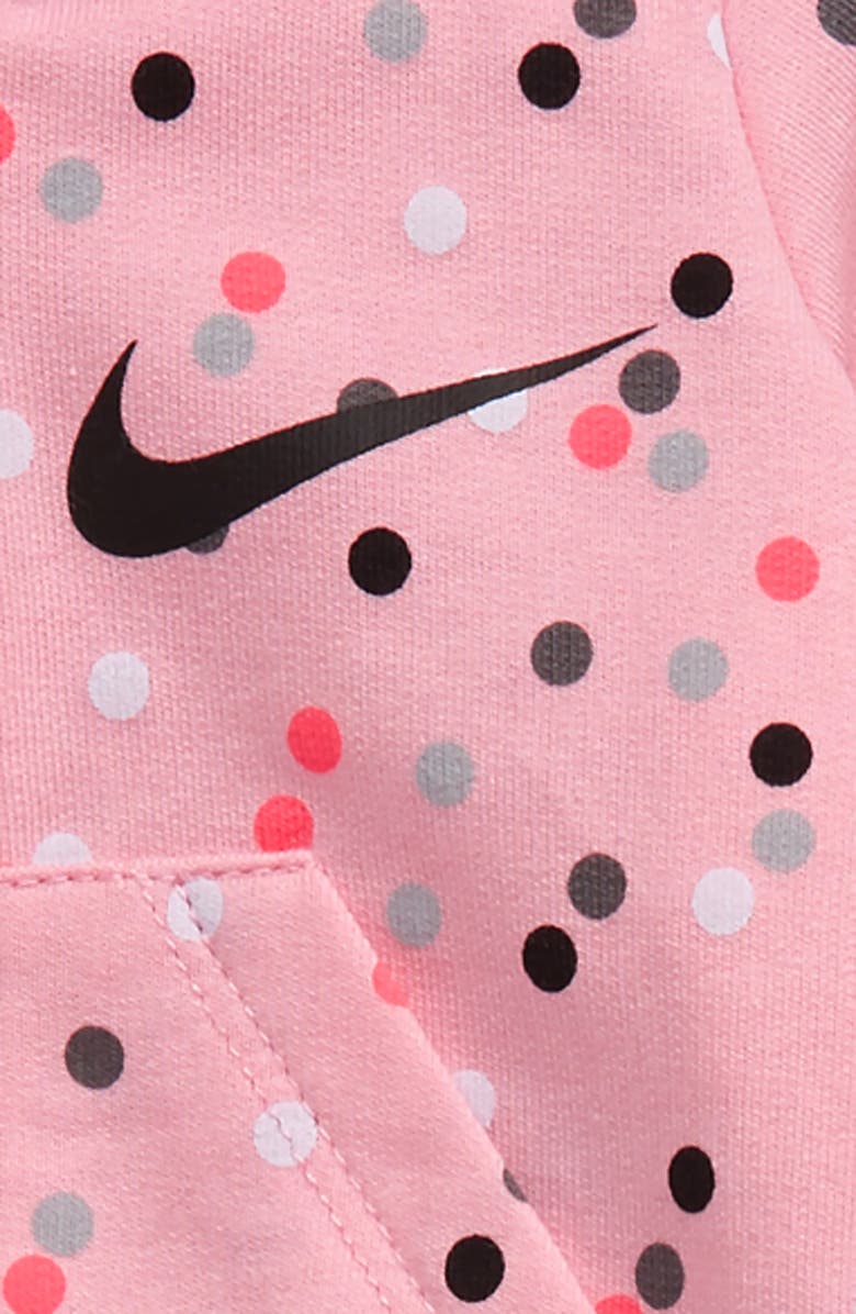 Nike Full Zip Hoodie, Bodysuit & Leggings Set, Alternate, color, 