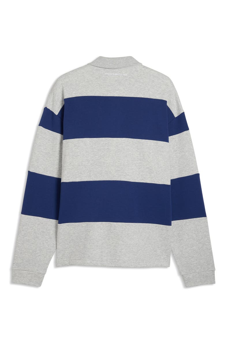 PUMA Lifestyle Crew Oversize Cotton Blend Polo, Alternate, color, Blue Jewel