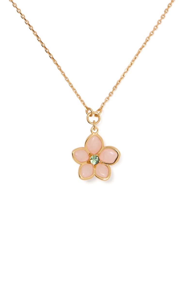 pastel petal pendant necklace, Main, color, MULTI