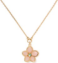 Kate Spade New York pastel petal pendant necklace