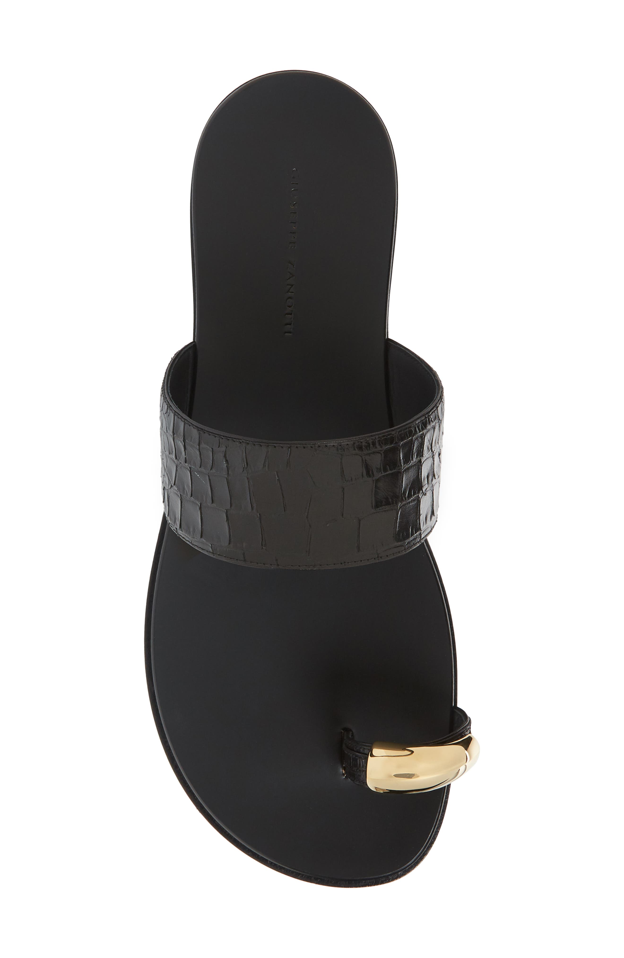 Giuseppe Zanotti Toe Loop Slide Sandal, Alternate, color, 