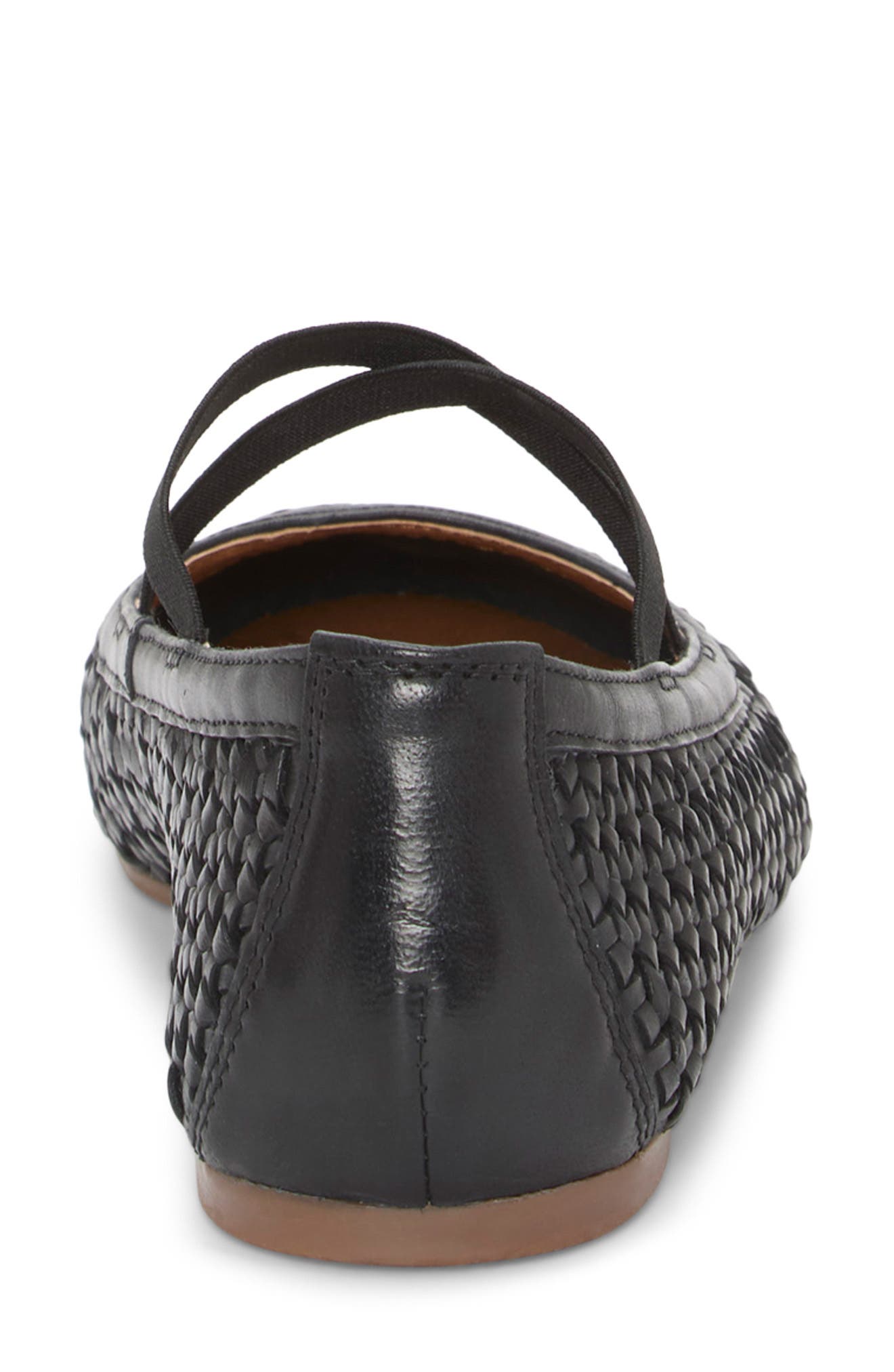Lucky Brand Myloe Woven Flat, Alternate, color, Black Nubial