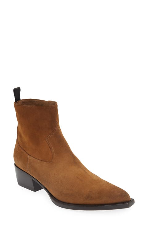 Debbie Pointed Toe Western Boot (Men)