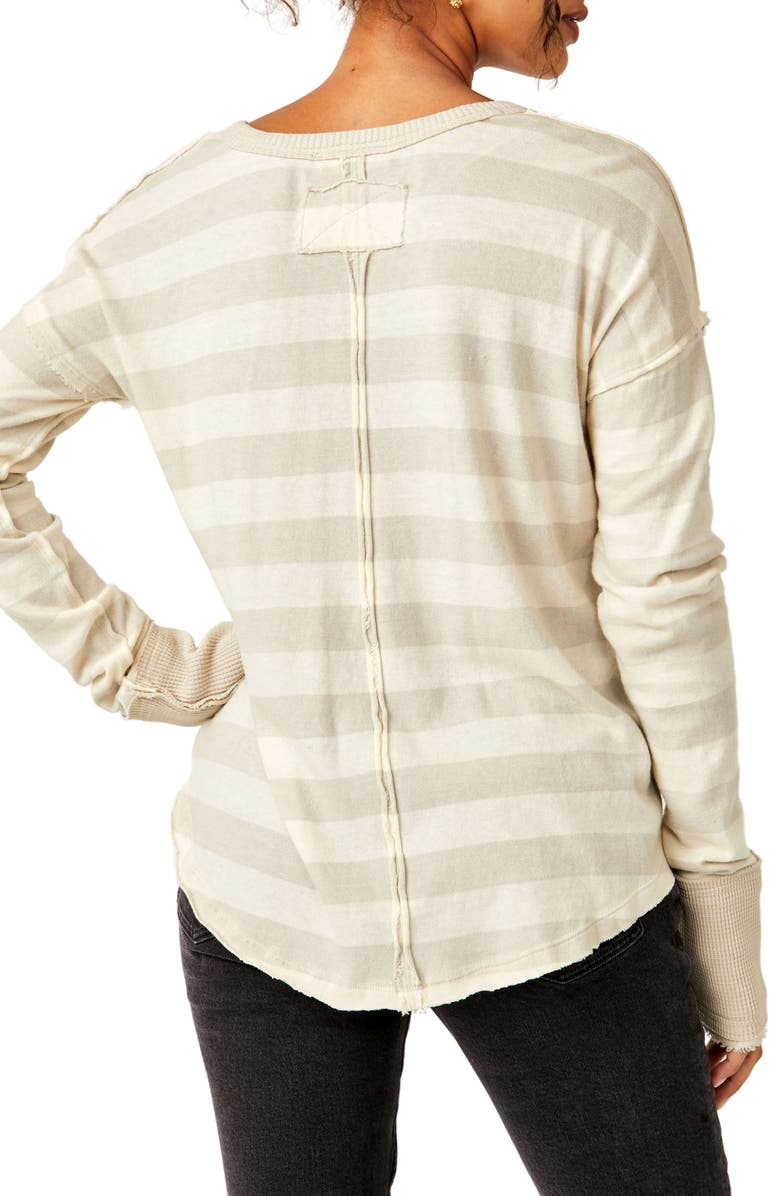 Free People Sail Away Stripe Long Sleeve T-Shirt, Alternate, color, 