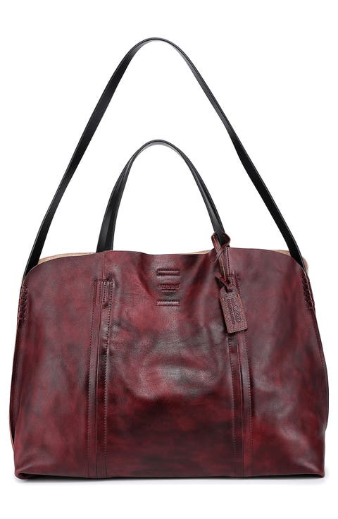 Forest Island Leather Tote Bag