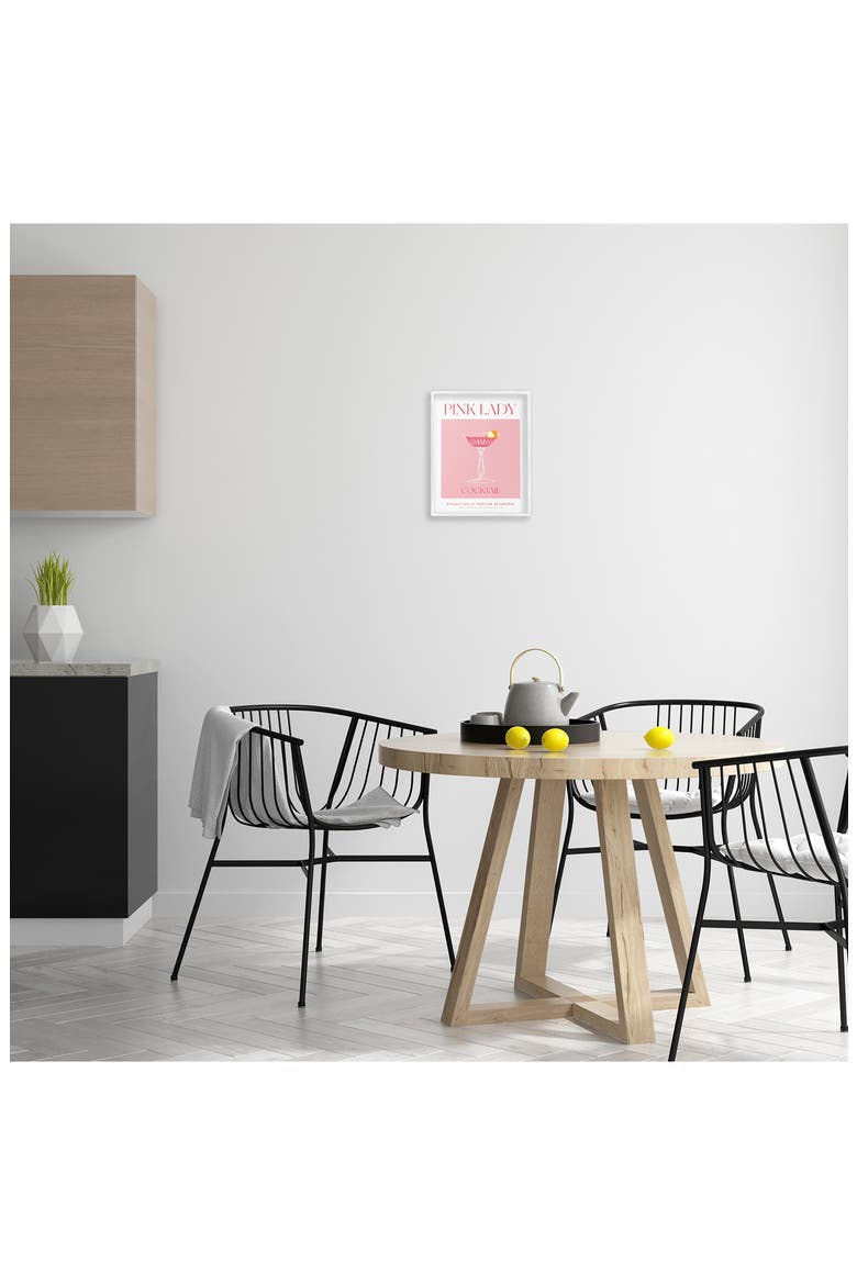 Pink Lady Framed Canvas Wall Art, Alternate, color, PINK