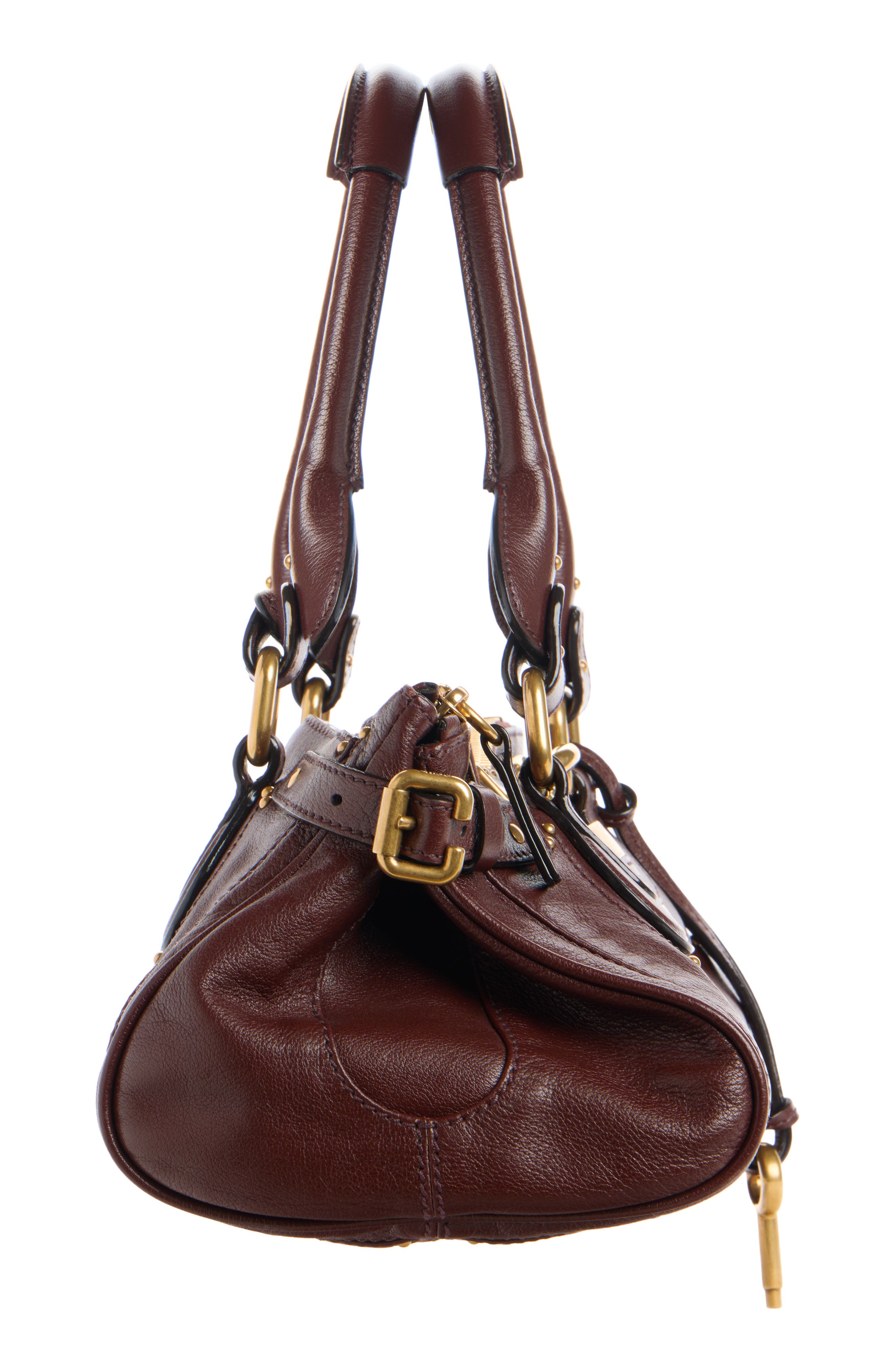 Small Paddington Leather Satchel, Alternate, color, CRAFTY BROWN