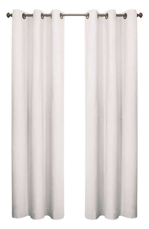 Set of 2 Cotton Curtain Panels
