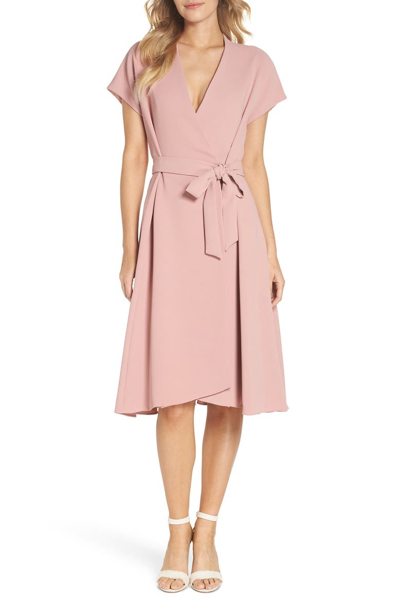 Audrey Wrap Dress (Nordstrom Exclusive), Main, color, MAUVE