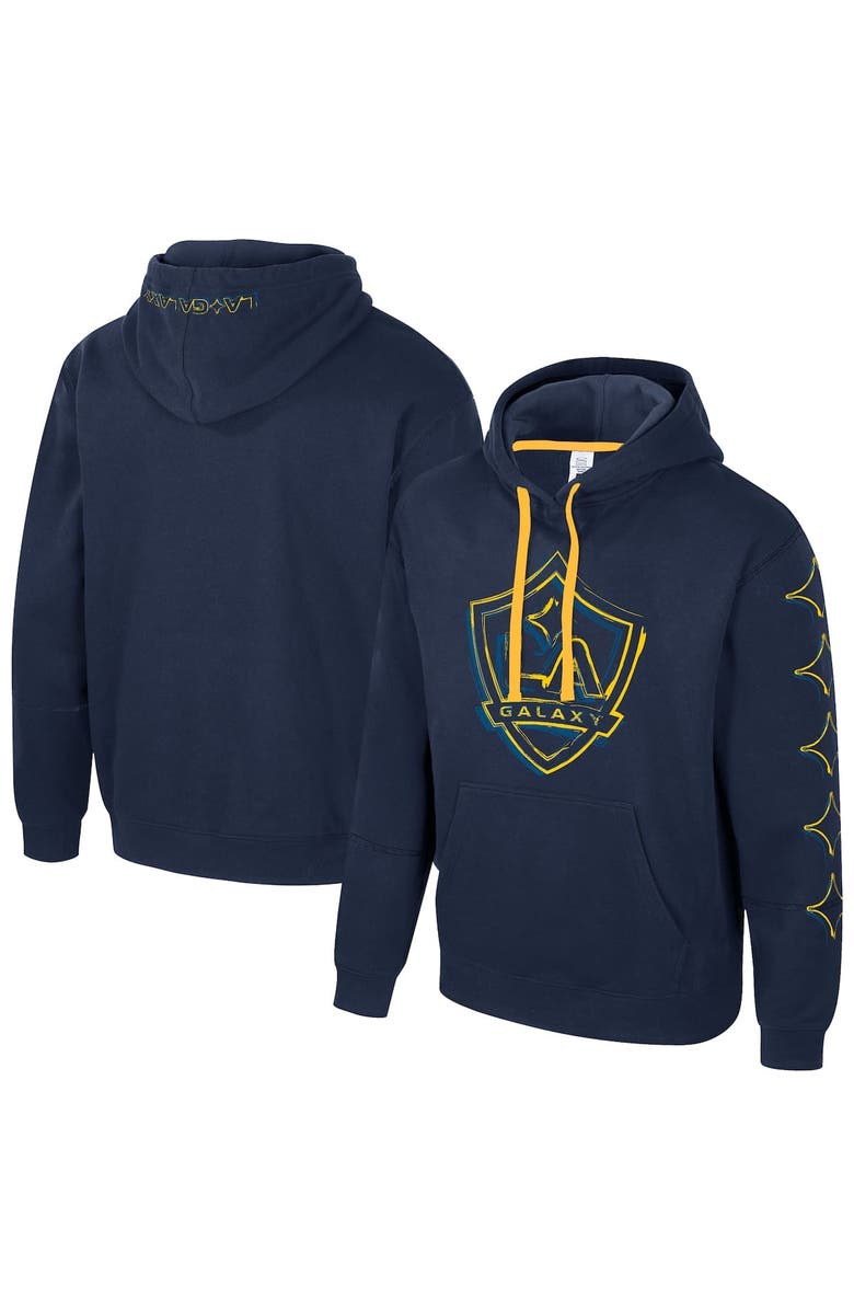 Stadium Essentials Men's Stadium Essentials Navy LA Galaxy Elementized Pullover Hoodie, Alternate, color, Navy