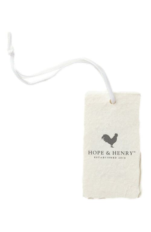 Hope & Henry Baby Boys' Organic Jersey Polo, Infant In Navy Micro Stripe Jersey