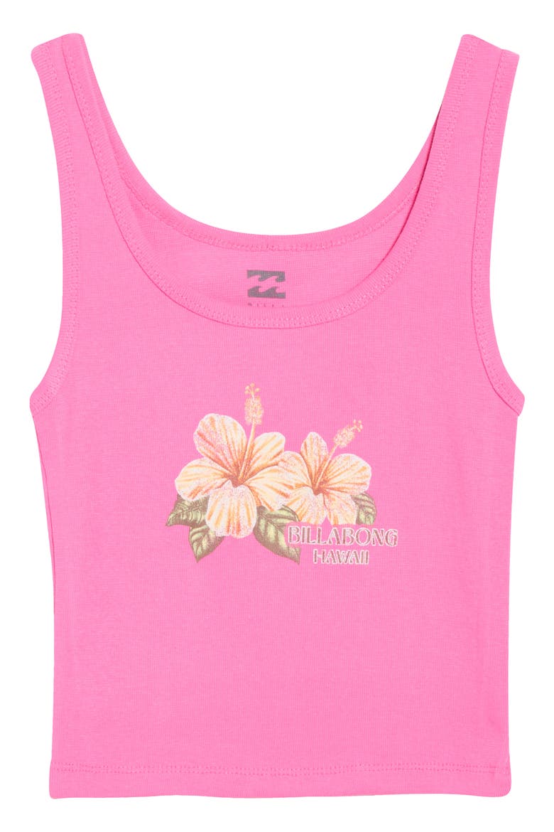 Take a Second Floral Cotton Tank, Alternate, color, GUAVA