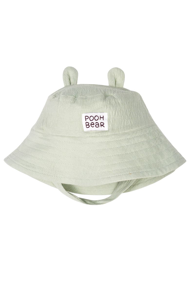 Disney Winnie the Pooh Shortall and T-Shirt Set with Hat, Alternate, color, Pooh Light Green