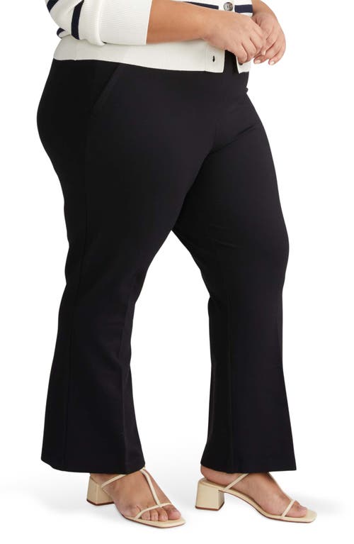 Universal Standard Prestige Flare Ponte Pants In Black