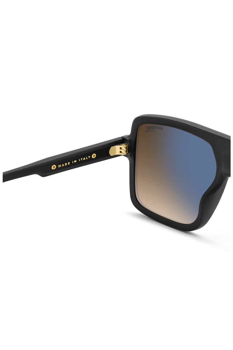 Victory 59mm Gradient Rectangular Flat Top Sunglasses, Alternate, color, BLACK GOLD/ BLACK BROWN GREEN