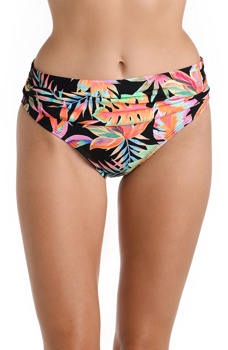 La Blanca Shirred Band Hipster Bikini Bottoms, Main, color,