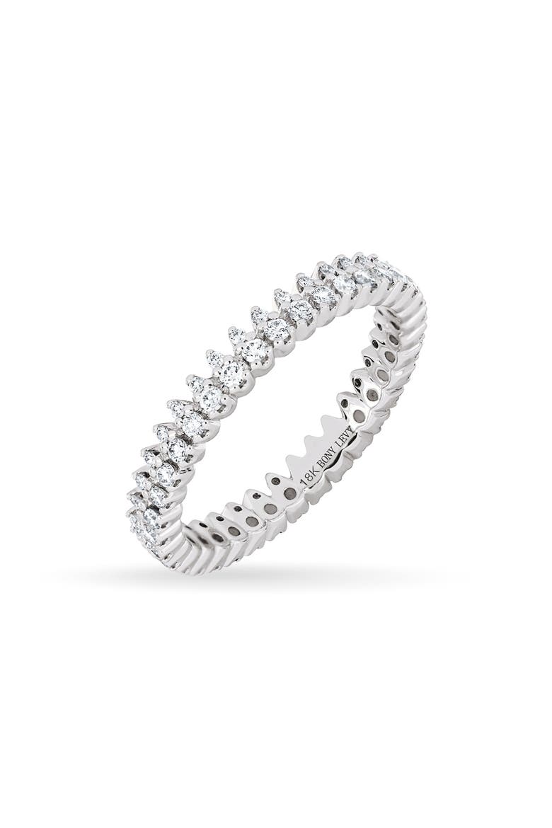 Liora 18k Gold Diamond Eternity Ring, Main, color, WHITE GOLD
