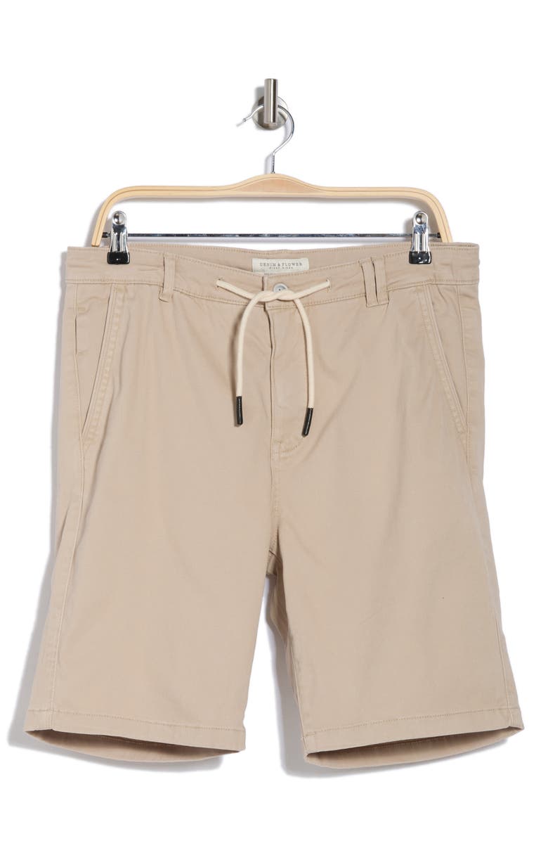 DENIM AND FLOWER Flat Front Shorts, Alternate, color,