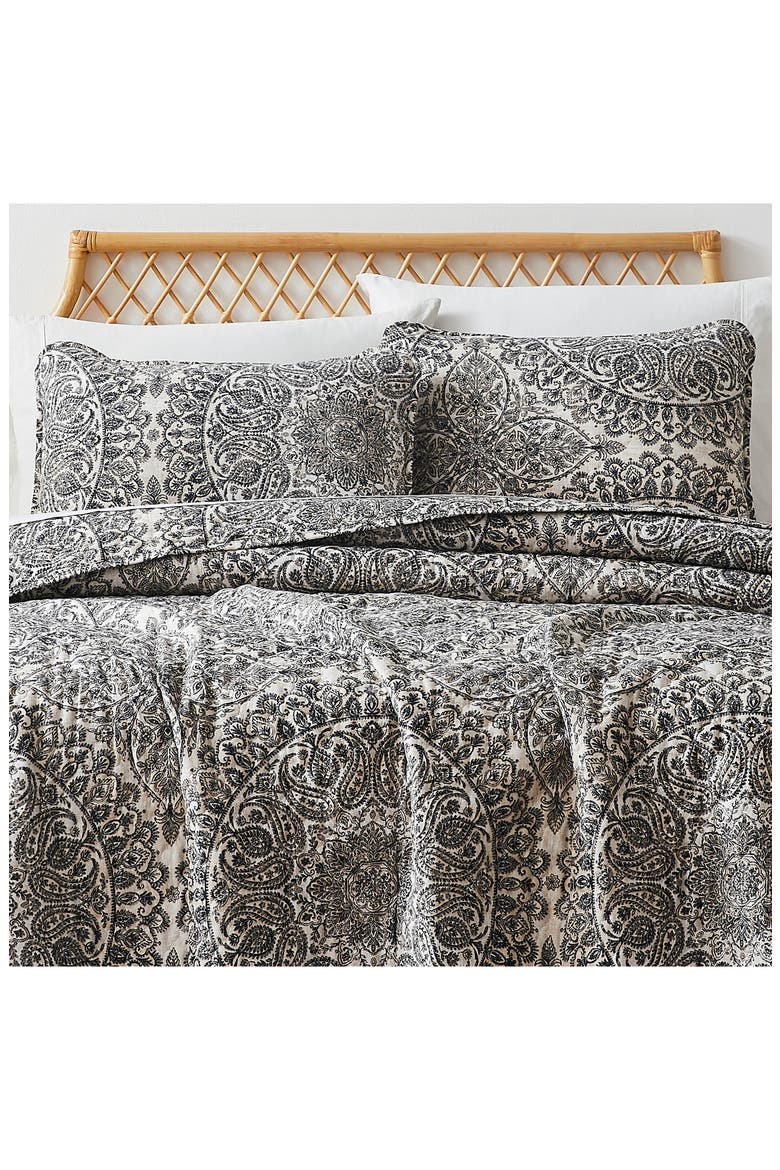 Ashanti Quilt & Sham Set, Alternate, color, GREY