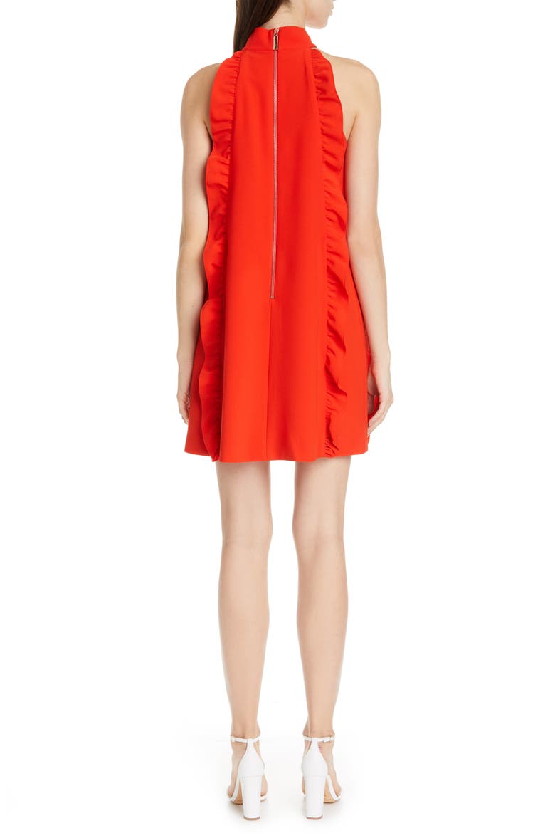 Torriya Ruffle Tunic Dress, Alternate, color, DARK ORANGE