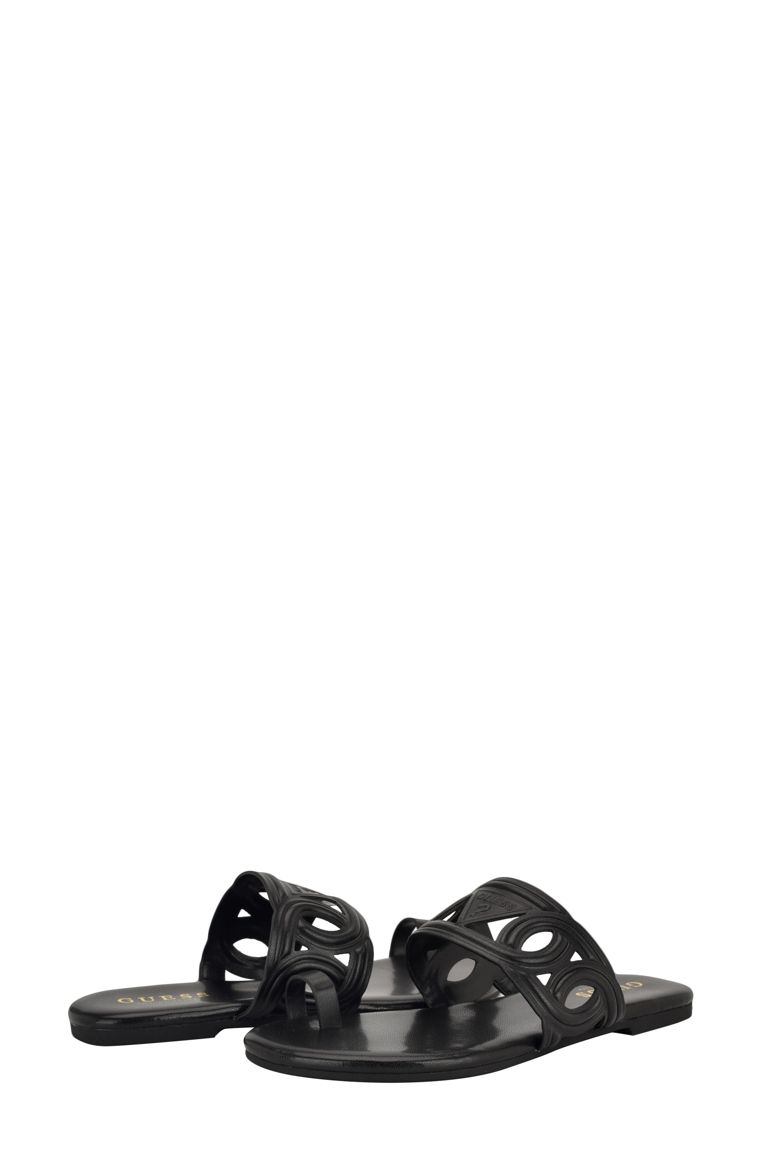 Loons Slide Sandal, Alternate, color, BLACK