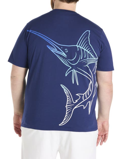 Big & Tall Marlin Big Splash Graphic T-Shirt