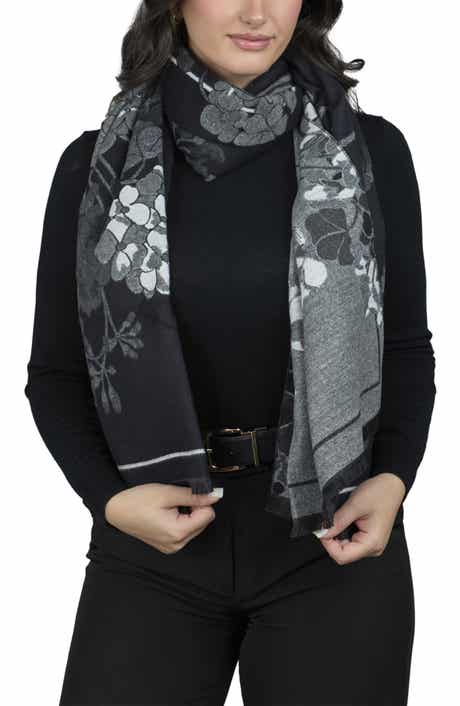 SAACHI Floral Reversible Scarf