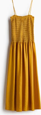 H&M Smocked-bodice Strappy Dress