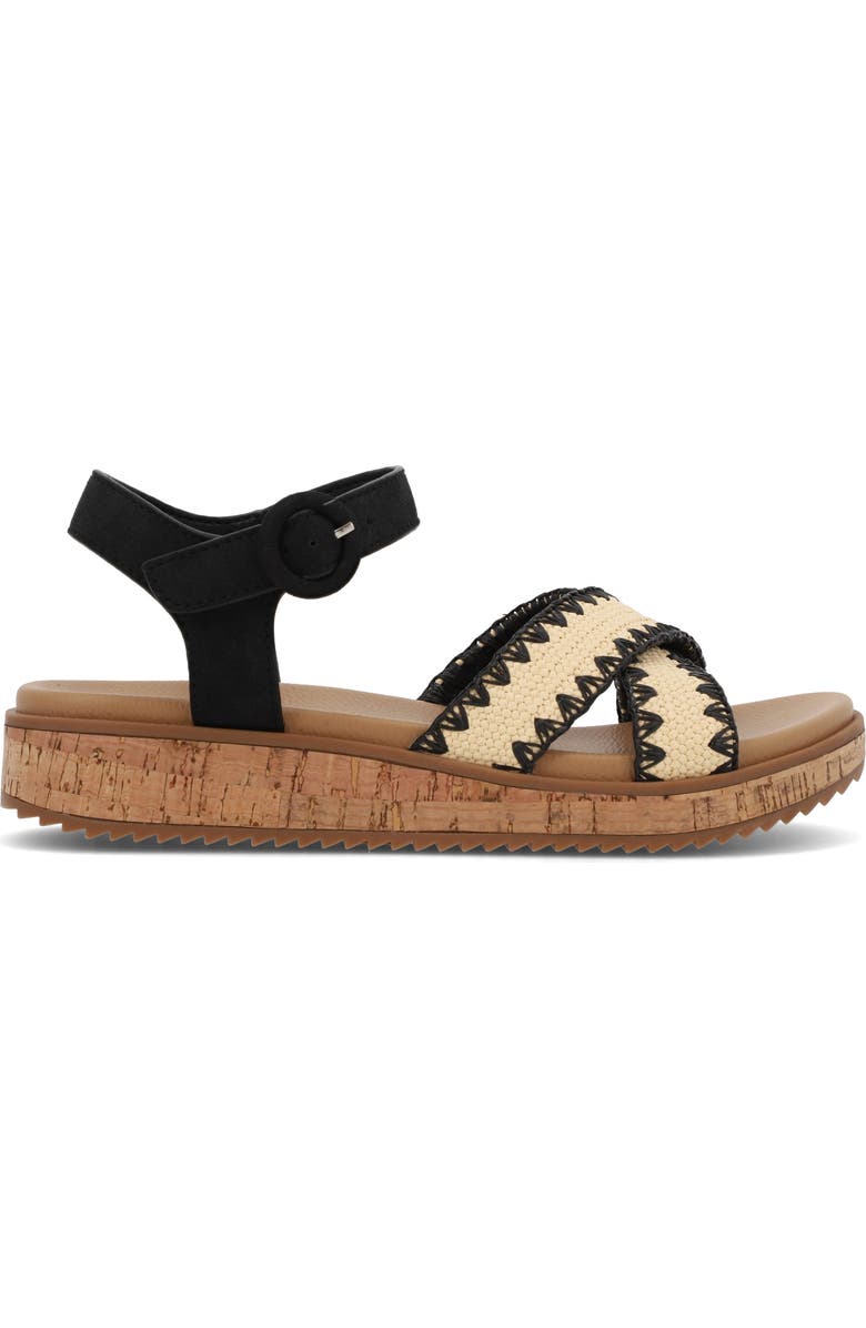 MIA AMORE <p>Rinaa Platform Sandal (Women)</p>, Alternate, color, Natural W/ Black