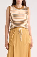 Adrianna Papell Stripe Sweater Tank