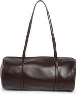 BCBG Faux Leather Barrel Bag