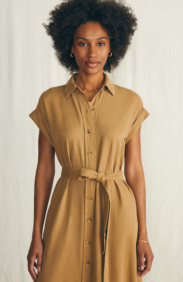 Faherty Arlie Short Sleeve Shirtdress, Alternate, color,