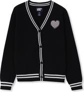 Lands' End Girls Varsity Cardigan