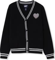 Lands' End Girls Varsity Cardigan